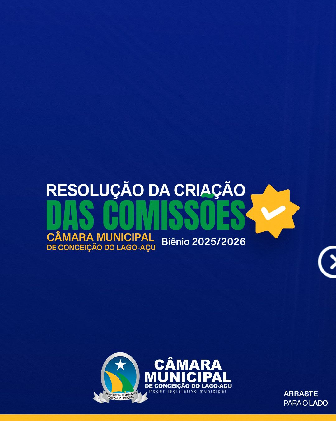Novas comissões da Câmara Municipal de Conceição do Lago Açu