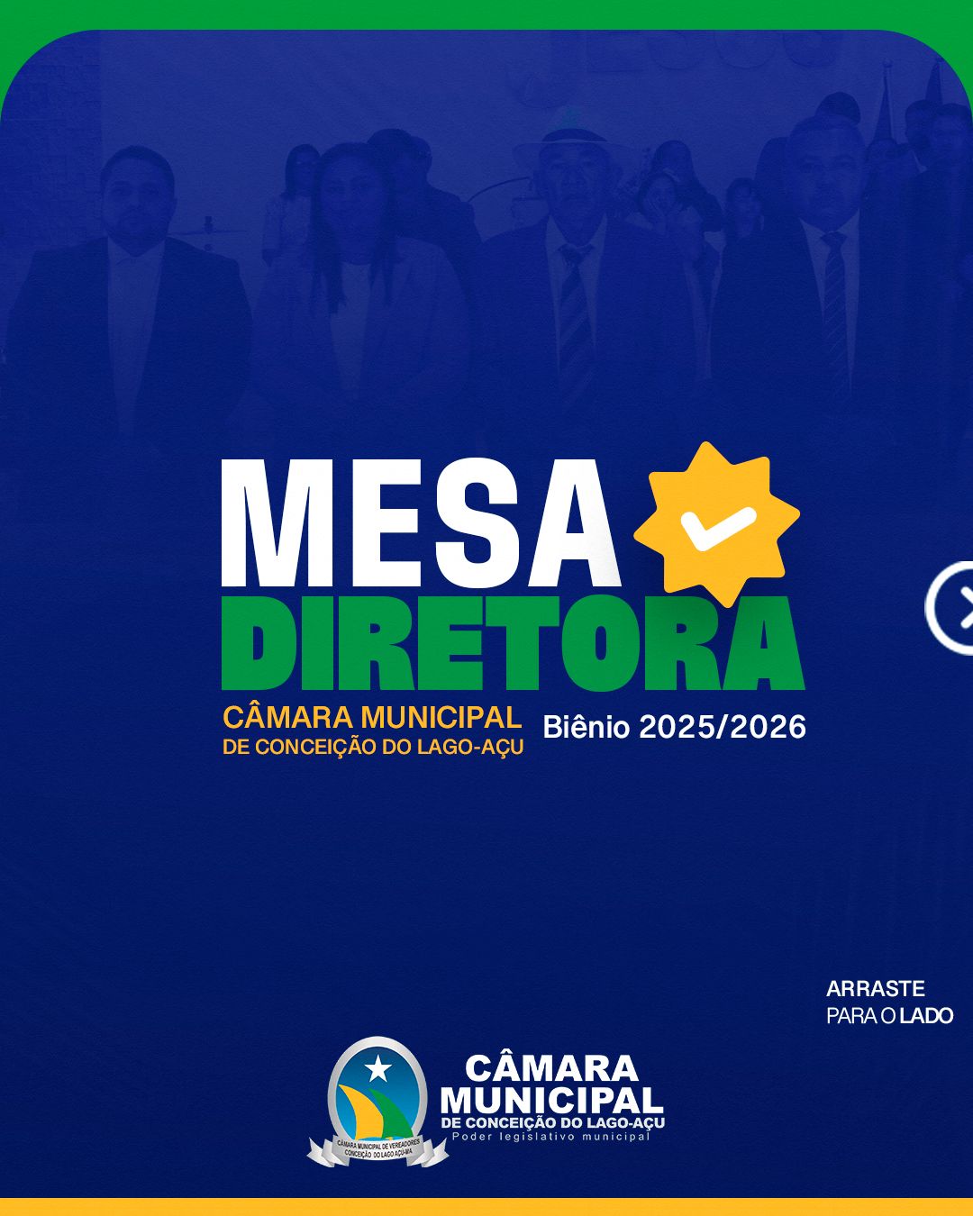 Nova Mesa Diretora da Câmara Municipal de Conceição do Lago Açu